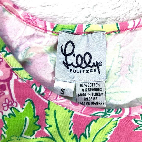 Lilly Pulitzer Pink Elephant/Palm Trees Dress - Picture 5 of 6